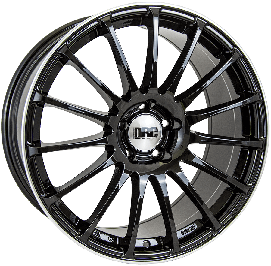 DRC Rapide 18" 5x108 Gloss Black Lip Wheel