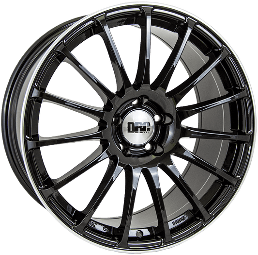 DRC Rapide 18" 5x108 Gloss Black Lip Wheel