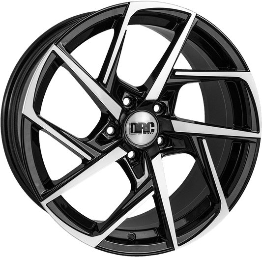 DRC DVX 18" 5x114.3 Black Polished Wheel