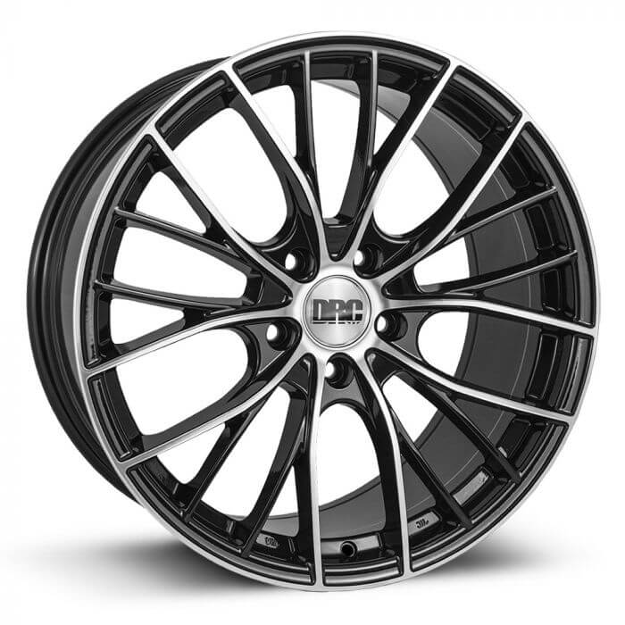 DRC DMM 19" 5x112 Gloss Black Face Wheel