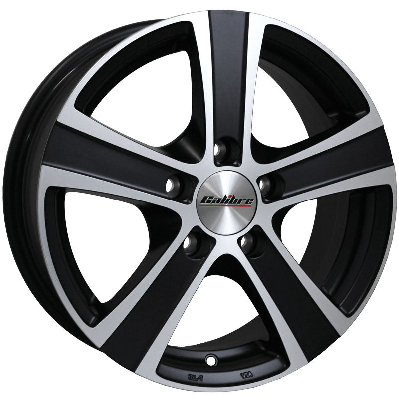 Calibre Highway 18" 5x130 Matt Black Polished Face Wheel