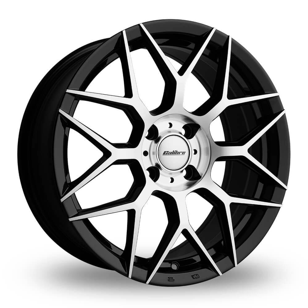 Calibre Spa 7" 4x108 Black Polished Wheel