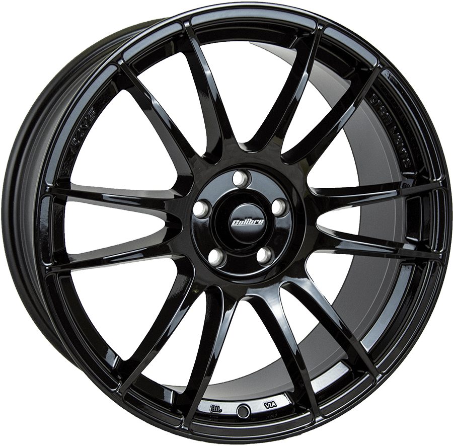 Calibre Suzuka 15" 4x100 Black Wheel