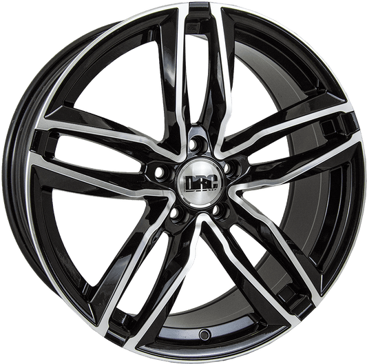 DRC DAA 18" 5x120 Black Polished Wheel