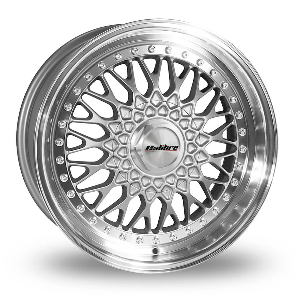 Calibre Vintage 17" 5x112 Silver Polished Lip Wheel