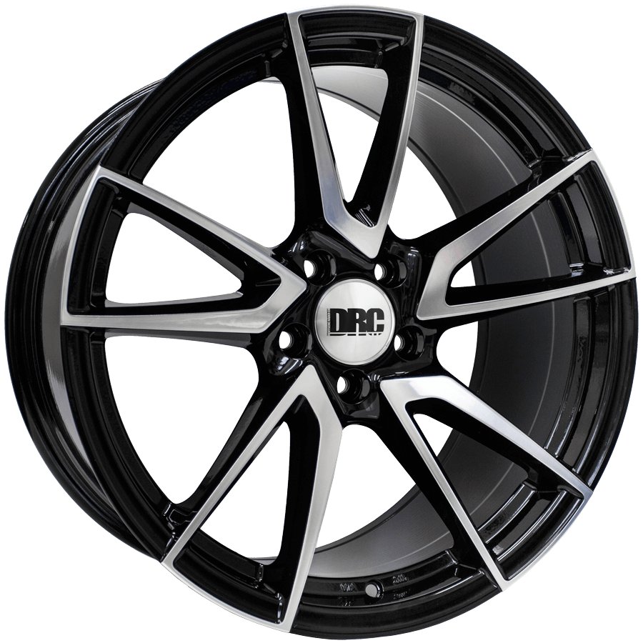 DRC DLA 19" 5x114.3 Black Polished Wheel