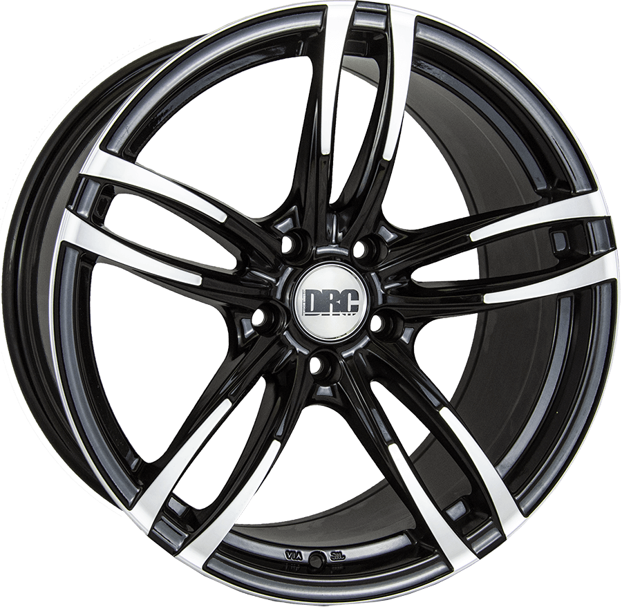 DRC DMF 18" 5x120 Black Polished Wheel