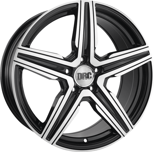 DRC DMV 18" 5x112 Black Polished Wheel