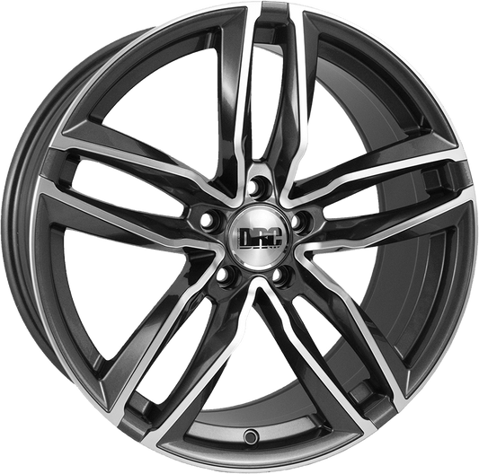 DRC DAA 20" 5x120 Gunmetal Polished Wheel