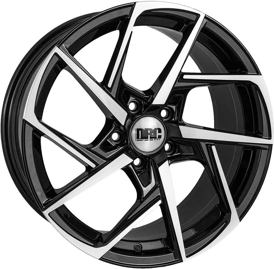 DRC DVX 18" 5x112 Black Polished Wheel