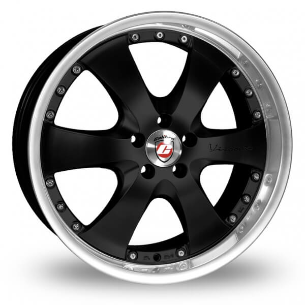 Calibre Voyage 20" 6x130 Black Polished Lip Wheel